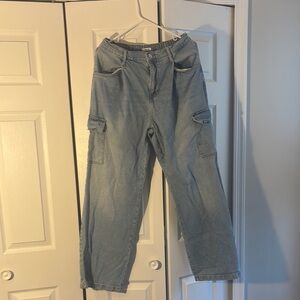Forever 21 Denim Cargo Pants